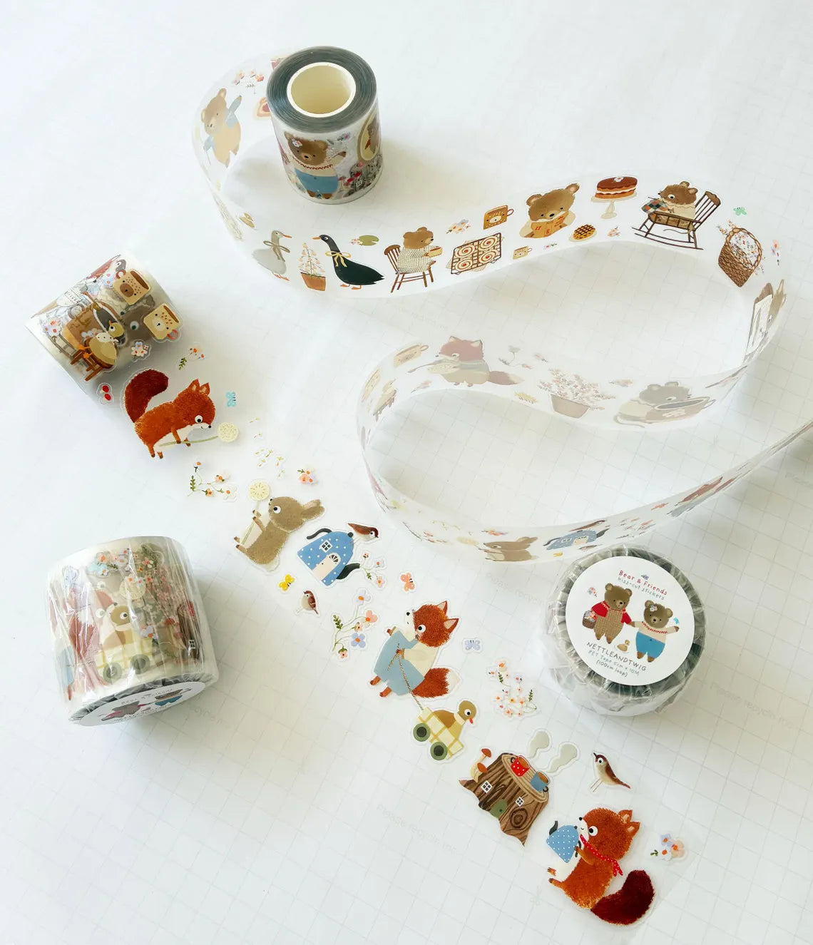 Nettle & Twig - Bear and Friends - PET Tape