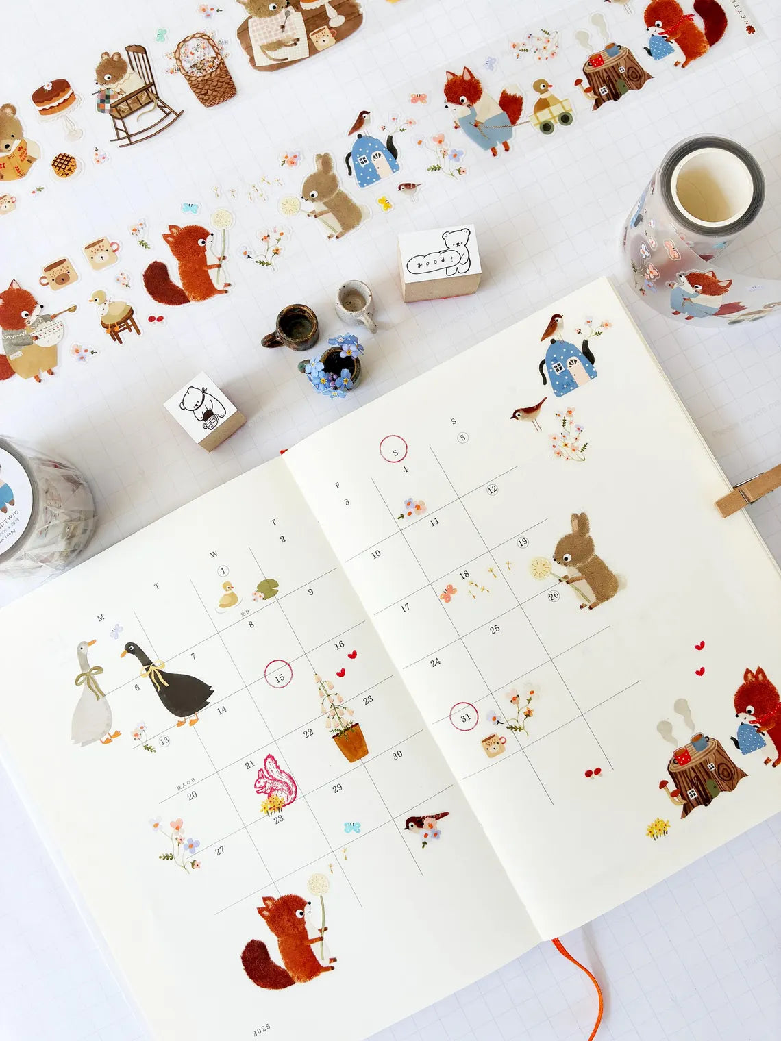 Nettle & Twig - Bear and Friends - PET Tape