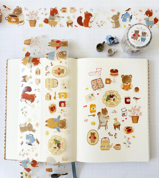 Nettle & Twig - Bear and Friends - PET Tape