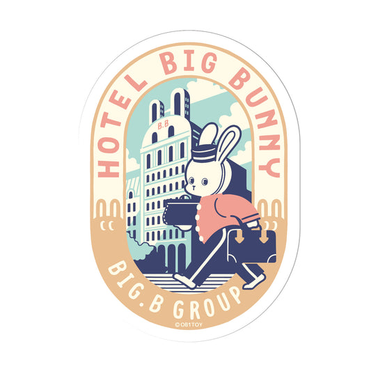Creators Circus - ob1toy - Hotel Big Bunny - Vinyl Sticker