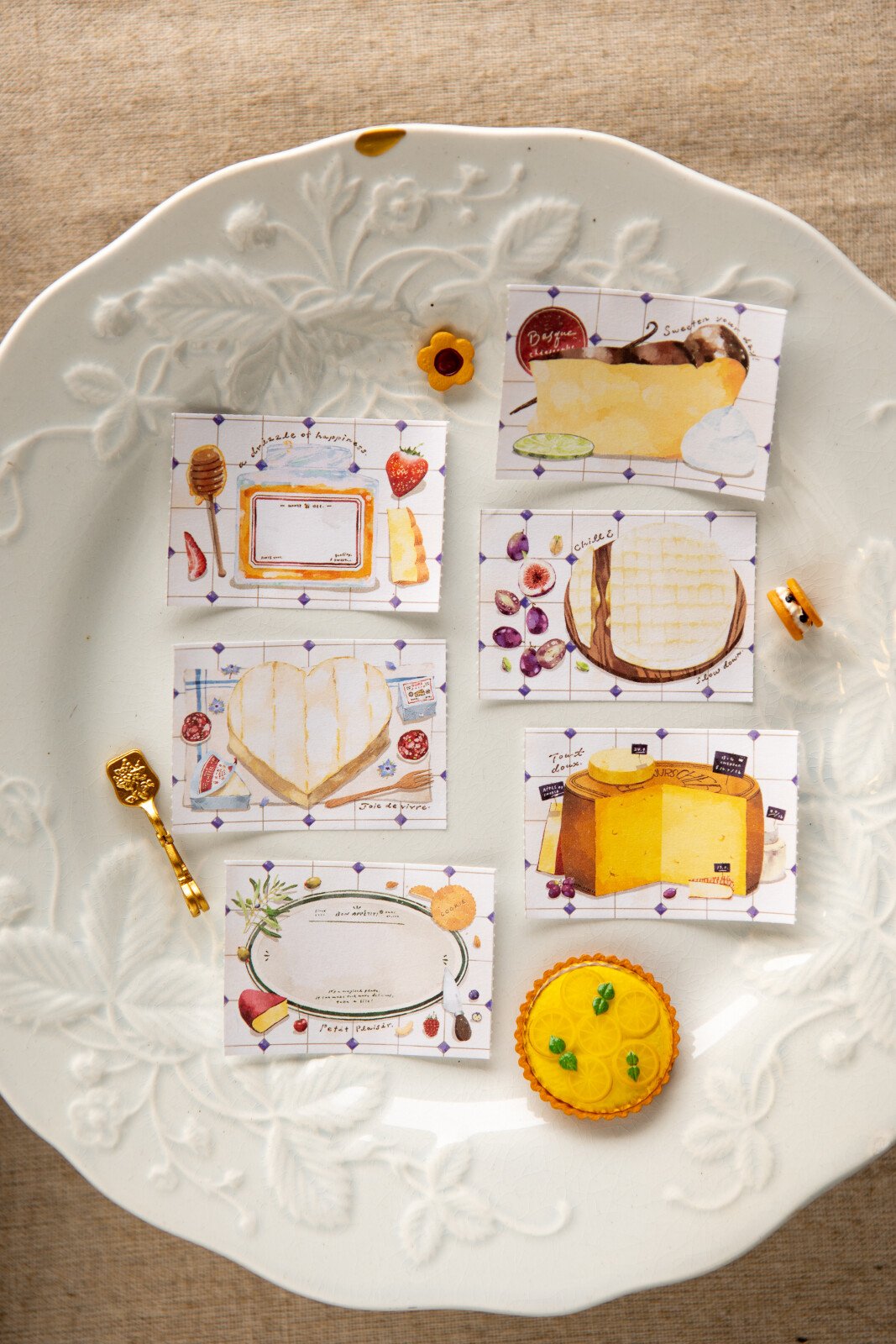 [PRE-ORDER] OURS Studio - Cheese Lover - Sticker Memo Roll