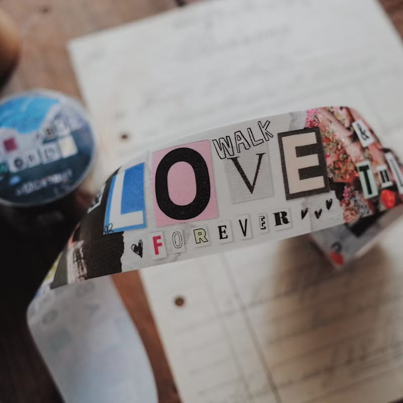 Mr. Eggplants - Peekaboo Words - Washi Tape