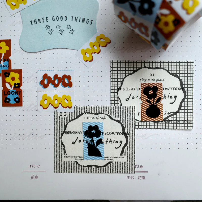 A Kind of Cafe - Sunny Bloom - Label Stickers