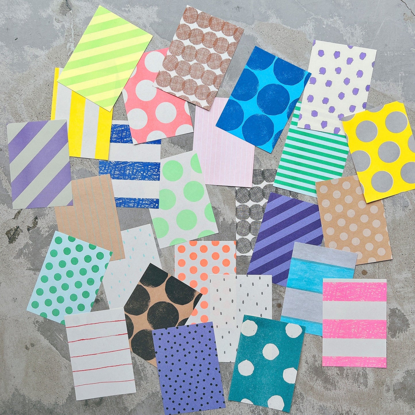 Mizushima IROIRO Memo Pad - Dots & Stripes
