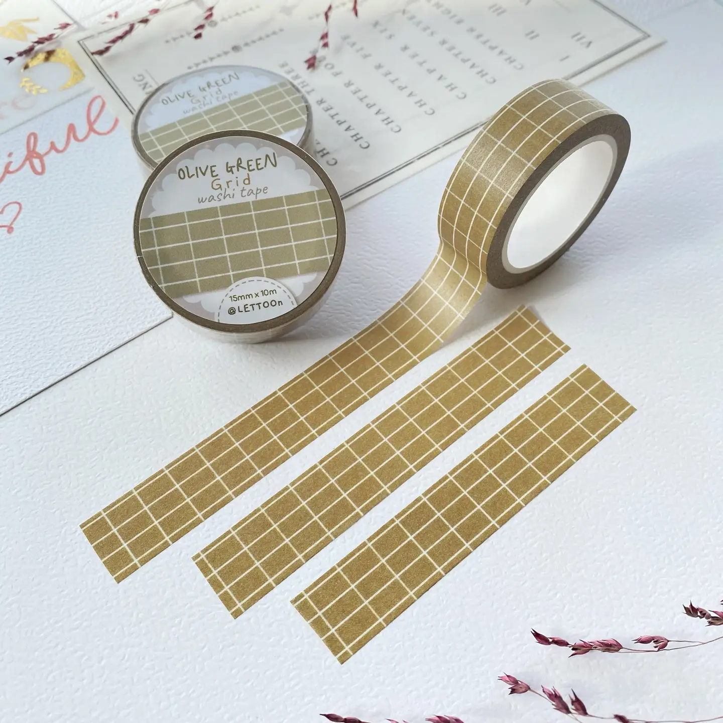 Lettoon Washi Grid Tape
