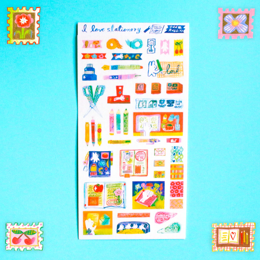 Odd Rabbits - I Love Stationery - Washi Sticker Sheet