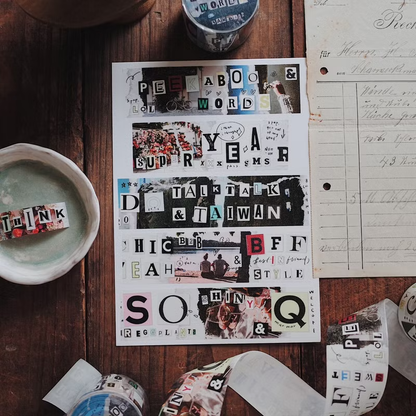Mr. Eggplants - Peekaboo Words - Washi Tape