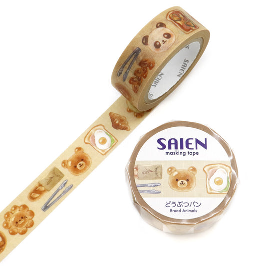 SAIEN Washi Tape - Animal Bread