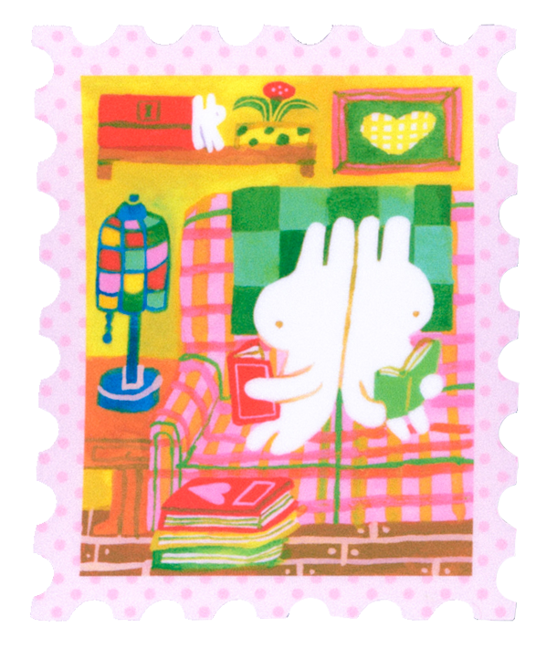 Odd Rabbits - Reading with you - Vinyl Sticker