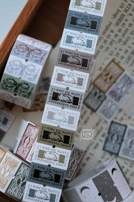 LCN Design Studio - I Wish You Many Wonderful Days - Label Stickers