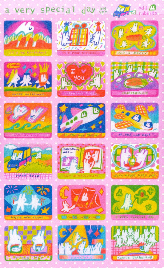 Odd Rabbits - A Very Special Day - Sticker Sheet