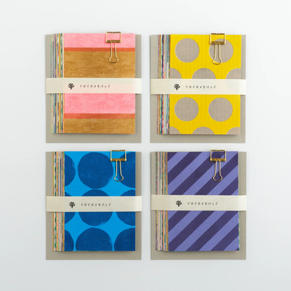 Mizushima IROIRO Memo Pad - Dots & Stripes
