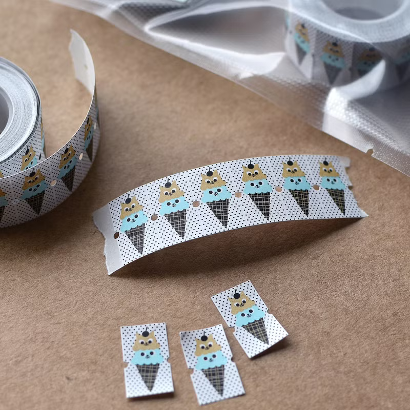 the cats SESAME & PEANUT - Ice Cat - Label Sticker