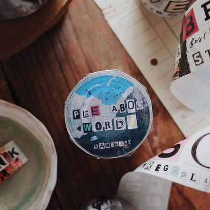 Mr. Eggplants - Peekaboo Words - Washi Tape