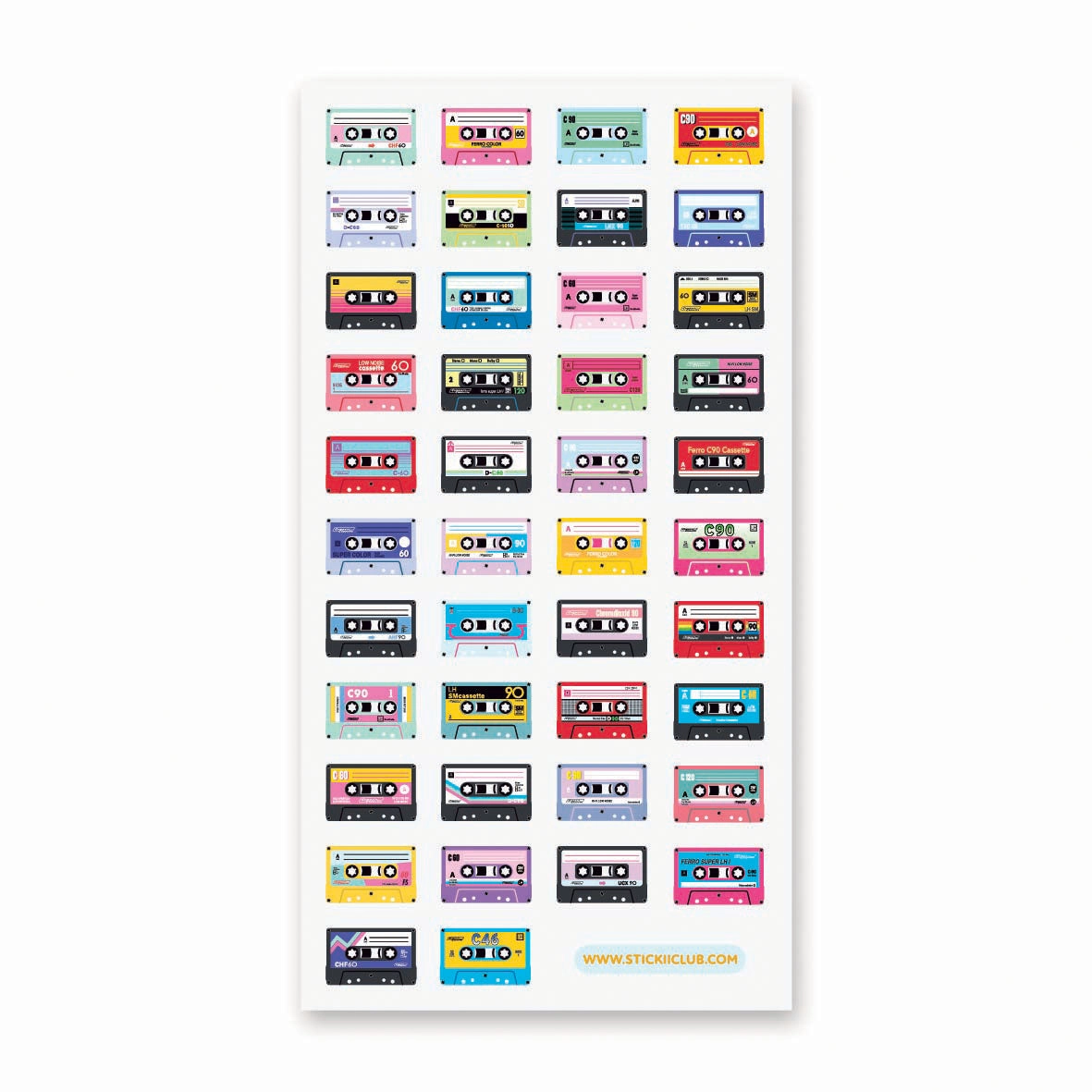 STICKII - Mixtape Minis - Sticker Sheet