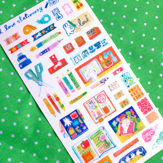 Odd Rabbits - I Love Stationery - Washi Sticker Sheet