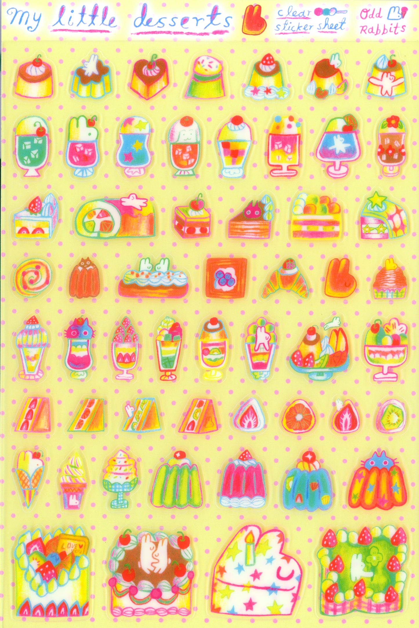 Odd Rabbits - My Little Desserts - Sticker Sheet
