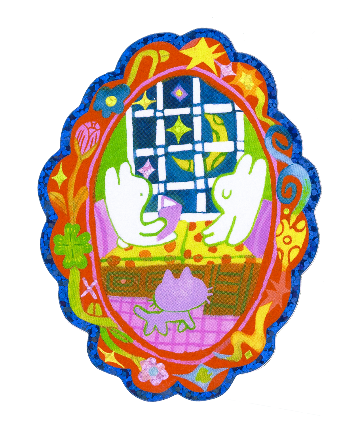 Odd Rabbits - I'm Glad You're Here - Vinyl Sticker
