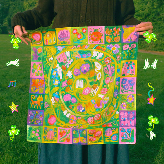 Odd Rabbits - Meet Me in the Garden - Cotton Bandana