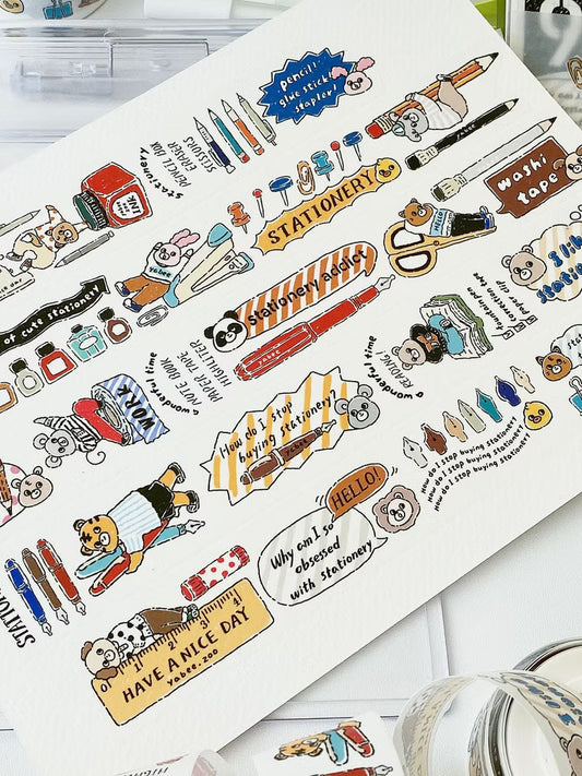 yabee.zoo - Retro Stationery - Washi Tape