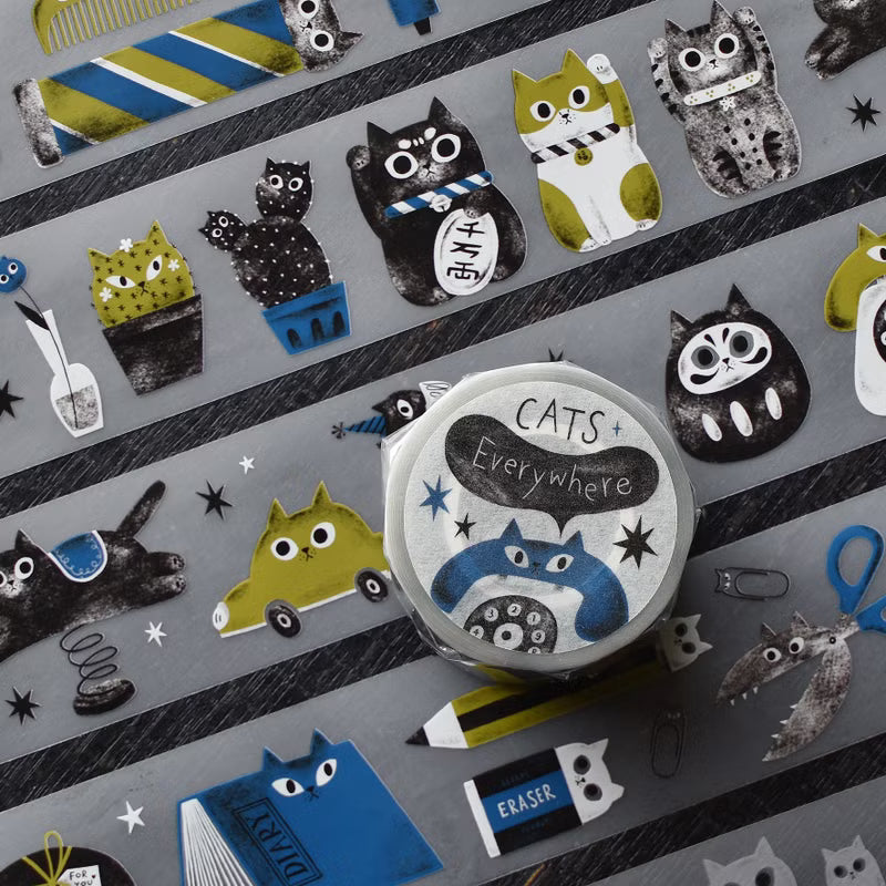 the cats SESAME & PEANUT - Cats Everywhere - PET Tape