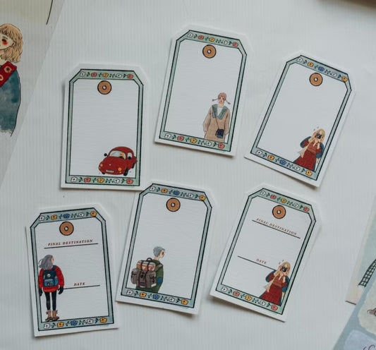 La Dolce Vita - Let's Go on a Road Trip - Label Sticker Set of 12