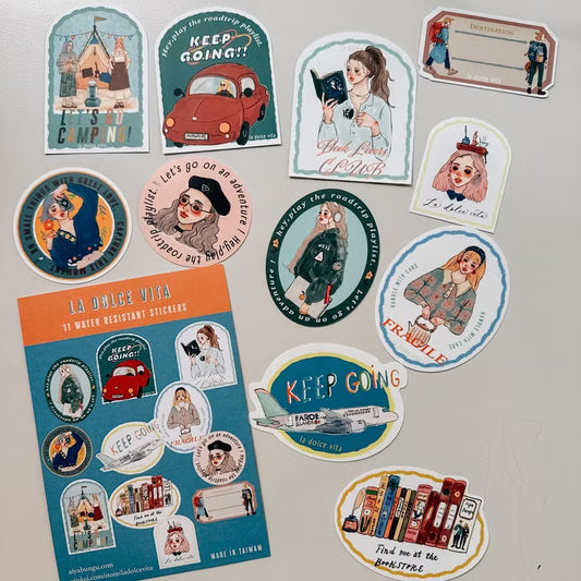 La Dolce Vita - Sweet Life Travel Agency Sticker Set
