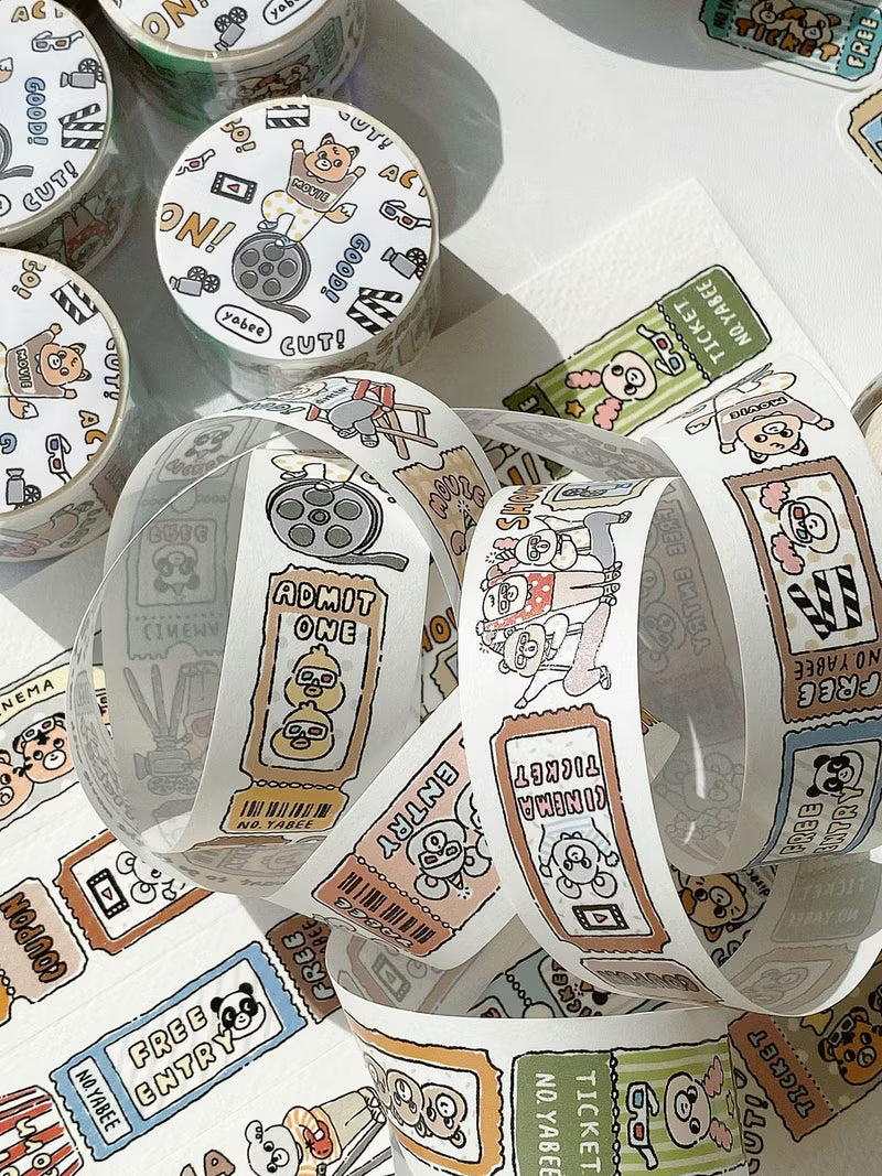 yabee.zoo - Animal Cinema - Washi Tape