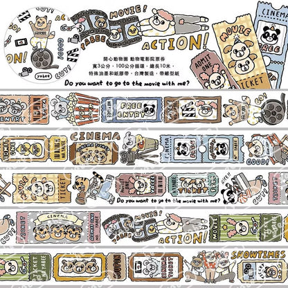 yabee.zoo - Animal Cinema - Washi Tape