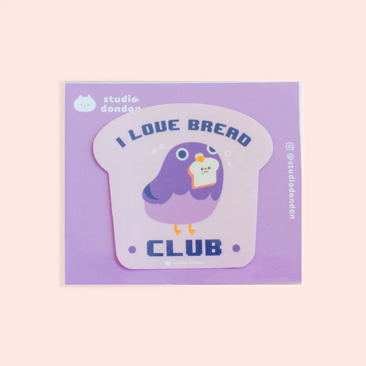 Studio DonDon - Pigeon Loves Bread - Laptop Sticker