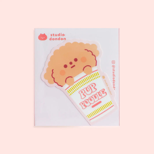 Studio DonDon - Pup Noodle - Laptop Sticker